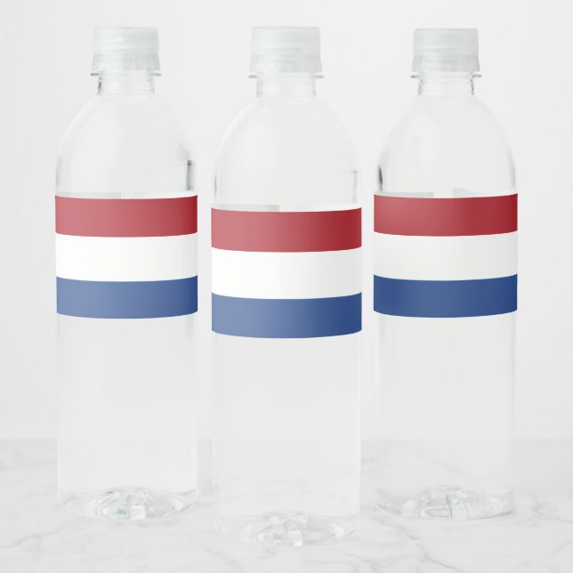 Étiquette Pour Bouteilles D'eau Drapeau Pays-Bas (Bouteilles)