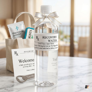 Étiquette Pour Bouteilles D'eau Drôle de prescription médicale de récupération de