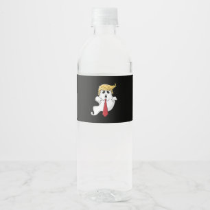 Étiquette Pour Bouteilles D'eau Drôle Pour Halloween, Donald Costume Classique
