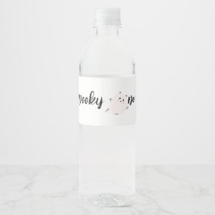 Étiquette Pour Bouteilles D'eau Éffrayant   Halloween 1er anniversaire   Citrouill