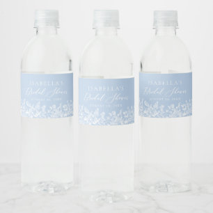 Étiquette Pour Bouteilles D'eau Élégant quelque chose de bleu avant de faire Fête