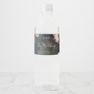 Étiquette Pour Bouteilles D'eau Emerald Antique Vintage Wedding
