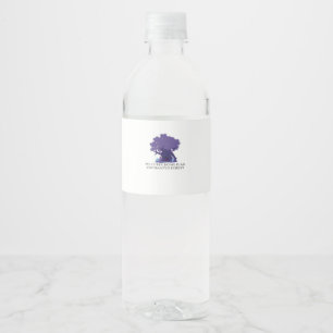 Étiquette Pour Bouteilles D'eau Encre Whimsigoth – Forêts Mystiques, Lunes & Magie
