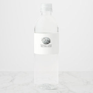 Étiquette Pour Bouteilles D'eau Encre Whimsigoth - Forêts Mystiques, Lunes Magique