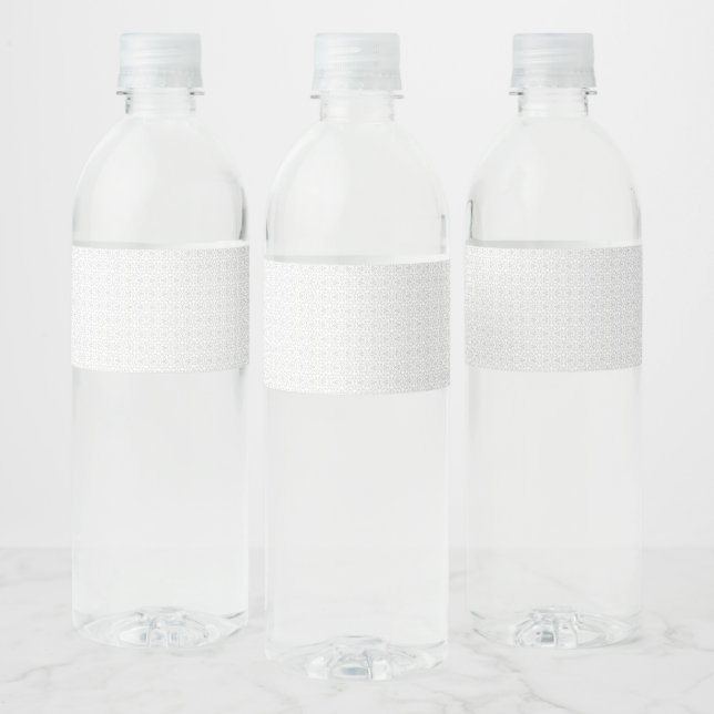 Étiquette Pour Bouteilles D'eau Ensemble de dossiers de fichiers à monogramme blan (Bouteilles)