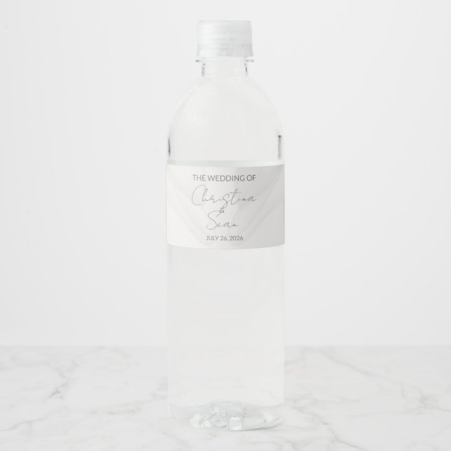 Étiquette Pour Bouteilles D'eau Ensemble de Étiquette mariage de bouteille d'eau (Devant)