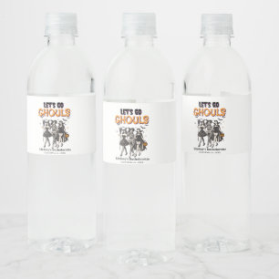 Étiquette Pour Bouteilles D'eau Enterrement de vie de jeune fille Halloween, allon
