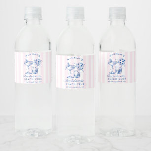 Étiquette Pour Bouteilles D'eau Enterrement de vie de jeune fille Rétro Disco Cock