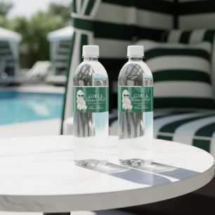 Étiquette Pour Bouteilles D'eau Enterrements de Vie de Jeune Fille au Spa Ourse Gi