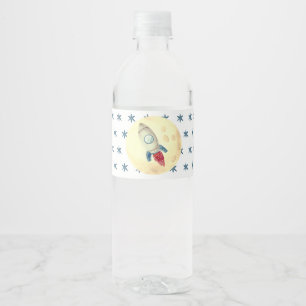 Étiquette Pour Bouteilles D'eau Étiquette bouteille d'eau à thème de roquette