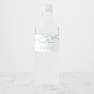 Étiquette Pour Bouteilles D'eau Étiquette de bouteille d'eau Baby shower de points