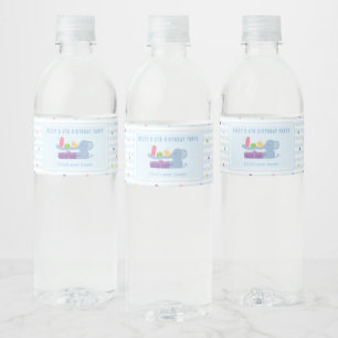 Étiquette Pour Bouteilles D'eau Étiquette de bouteille d'eau d'anniversaire Élépha