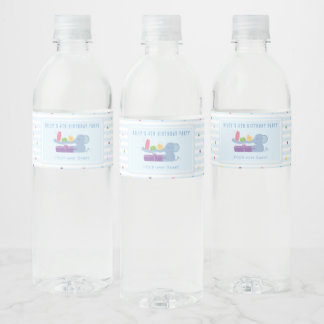 Étiquette Pour Bouteilles D'eau Étiquette de bouteille d'eau d'anniversaire Élépha