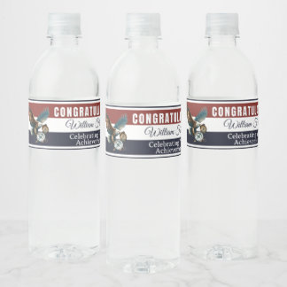 Étiquette Pour Bouteilles D'eau Étiquette de bouteille d'eau de Cour d'honneur
