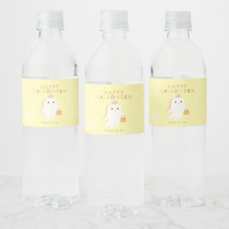Étiquette Pour Bouteilles D'eau Étiquette de bouteille d'eau de fantôme de Hallowe