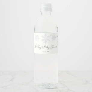 Étiquette Pour Bouteilles D'eau Étiquette de bouteille d'eau de flocon de neige