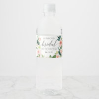 Étiquette de bouteille d'eau de la Fête des mariée