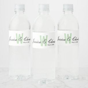 Étiquette Pour Bouteilles D'eau Étiquette de bouteille d'eau de mariage 004