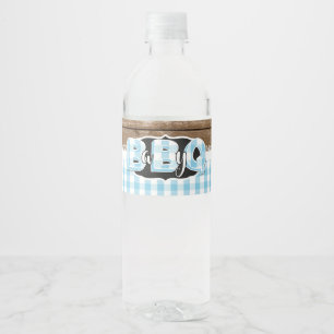 Étiquette Pour Bouteilles D'eau Étiquette de bouteille d'eau du bébé Q - bleu