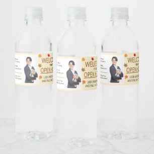Étiquette Pour Bouteilles D'eau Étiquette de bouteille d'eau du Réaltor Automne