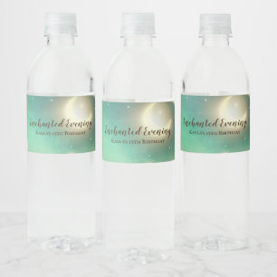 Étiquette Pour Bouteilles D'eau Étiquette de bouteille d'eau du soir enchantée
