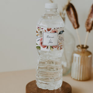 Étiquette Pour Bouteilles D'eau Étiquette de bouteille d'eau Mariage de printemps