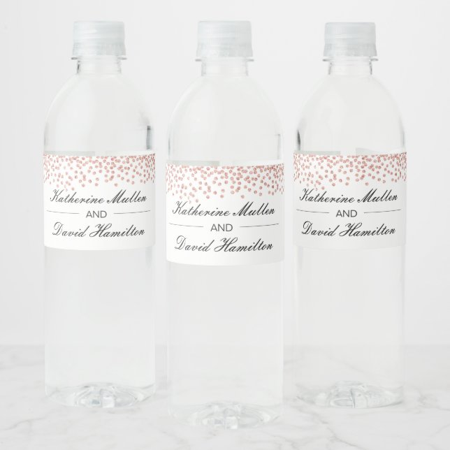 Étiquette Pour Bouteilles D'eau Étiquette de bouteille d'eau Mariage personnalisé (Bouteilles)