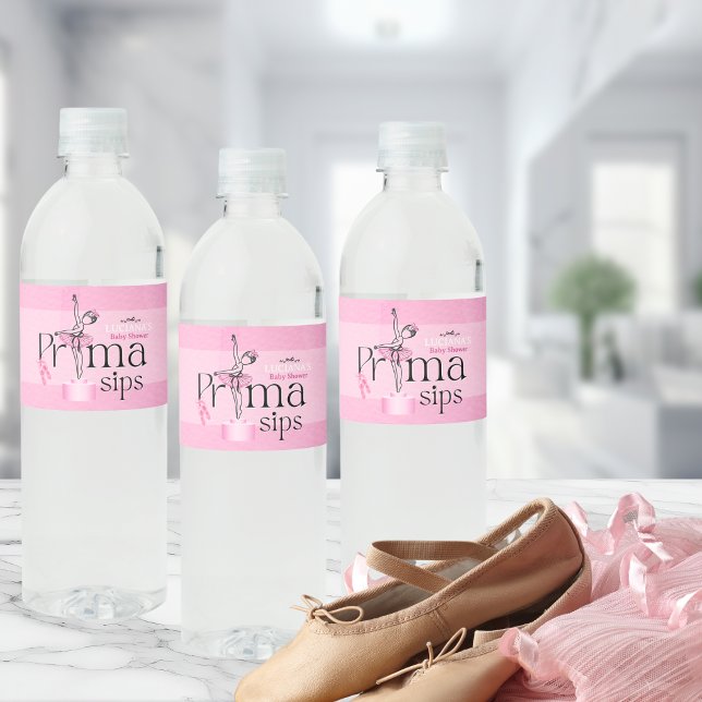 Étiquette Pour Bouteilles D'eau Étiquette de bouteille d'eau Prima Sips (Créateur téléchargé)