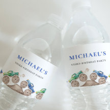 Étiquette de bouteilles d'eau Monster Trucks