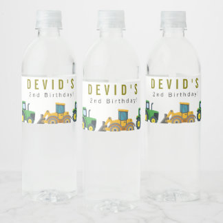 Étiquette Pour Bouteilles D'eau Étiquette de la bouteille d'eau d'anniversaire du