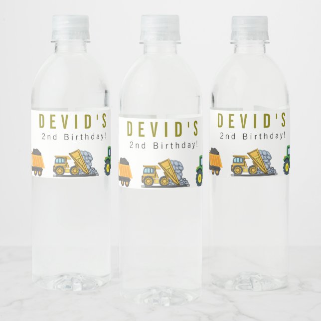 Étiquette Pour Bouteilles D'eau Étiquette de la bouteille d'eau d'anniversaire du  (Bouteilles)