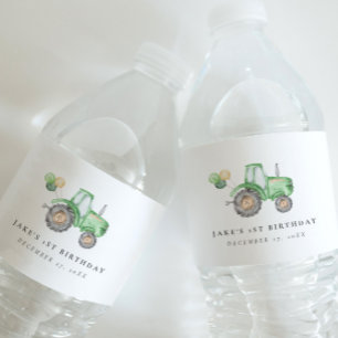 Étiquette Pour Bouteilles D'eau Étiquette de la bouteille d'eau du tracteur de cha