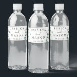 Étiquette Pour Bouteilles D'eau Eucalyptus Greenery Wedding Water bottle Labels<br><div class="desc">These beautiful water bottle labels are perfect for keeping your guests hydrated! Easily edit the names and date!</div>