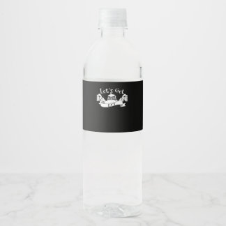 Étiquette Pour Bouteilles D'eau Faisons de la bière Père Noël amusante à boire Noë