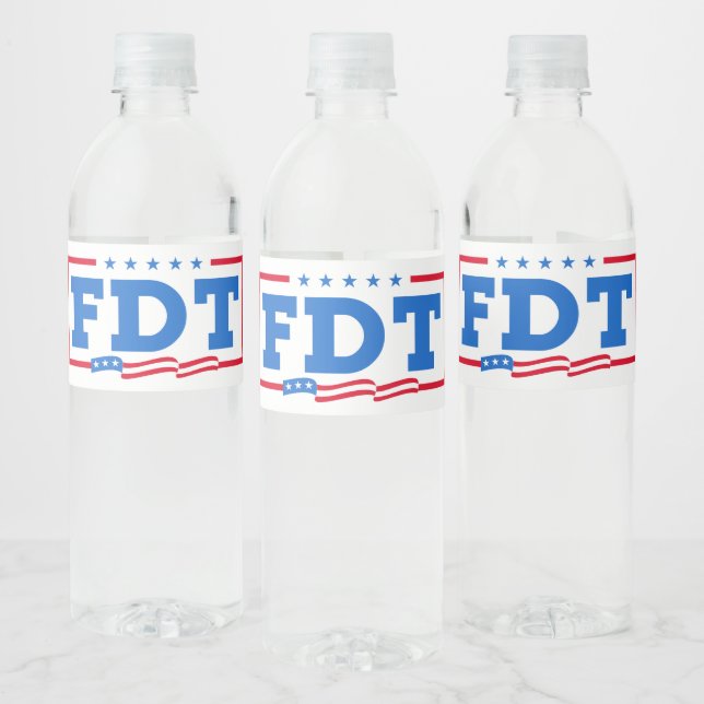 Étiquette Pour Bouteilles D'eau FDT Amusant anti-Trump No-Trump (Bouteilles)