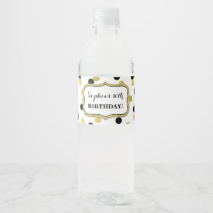 Étiquette Pour Bouteilles D'eau Fête d'anniversaire faite sur commande de