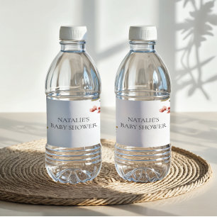 Étiquette Pour Bouteilles D'eau Fête de Baby Shower Florale Douce Automne Printemp