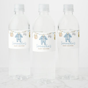 Étiquette Pour Bouteilles D'eau Fête de bébé garçon cultivé localement