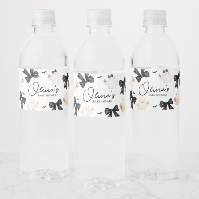 Étiquette Pour Bouteilles D'eau Fête de bébé Little Boo Halloween (Bouteilles)