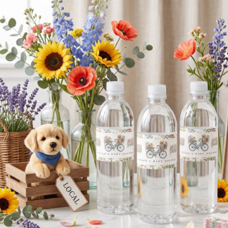 Étiquette Pour Bouteilles D'eau Fête de bébé Localement Cultivé & Aimé