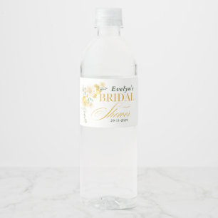 Étiquette Pour Bouteilles D'eau Fête de mariage Citron Eucalyptus Rose