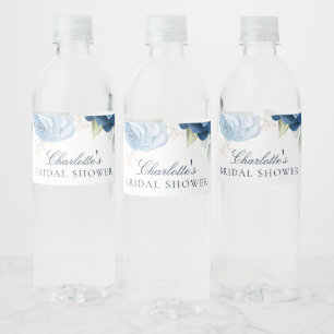 Étiquette Pour Bouteilles D'eau Fête de mariage Floral Aquarelle Calligraphié