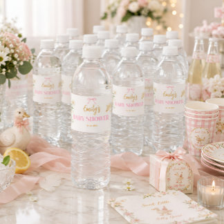 Étiquette Pour Bouteilles D'eau Fête de naissance de fille Silly Goose personnalis