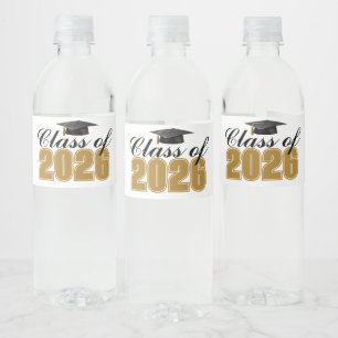 Étiquette Pour Bouteilles D'eau Fête de remise des diplômes de la promotion 2026 O