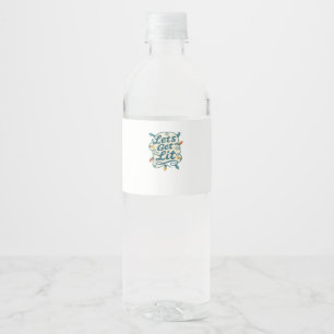 Étiquette Pour Bouteilles D'eau Fête des fêtes de Noël amusantes