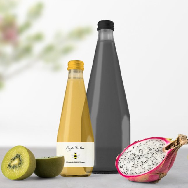 Étiquette Pour Bouteilles D'eau Fête des mariées de la mariée à être (Créateur téléchargé)