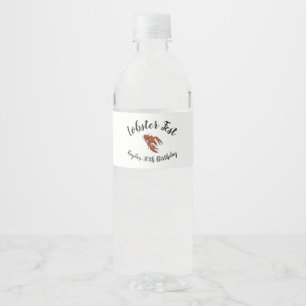 Étiquette Pour Bouteilles D'eau Fête du homard