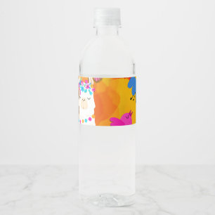 Étiquette Pour Bouteilles D'eau Fête Llama Cinco De Mayo Anniversaire