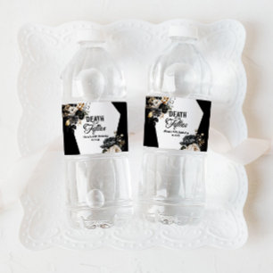 Étiquette Pour Bouteilles D'eau Fini Mes Cinquante Ans Fête D'anniversaire Florale