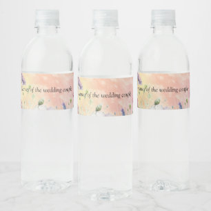 Étiquette Pour Bouteilles D'eau Flores florales du printemps et de l'été